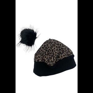 Arctic Expedition Quilted Beanie Mocha Leopard